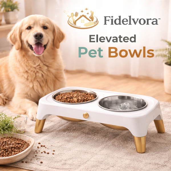 Fidelvora™ Elevated Pet Feeding Station